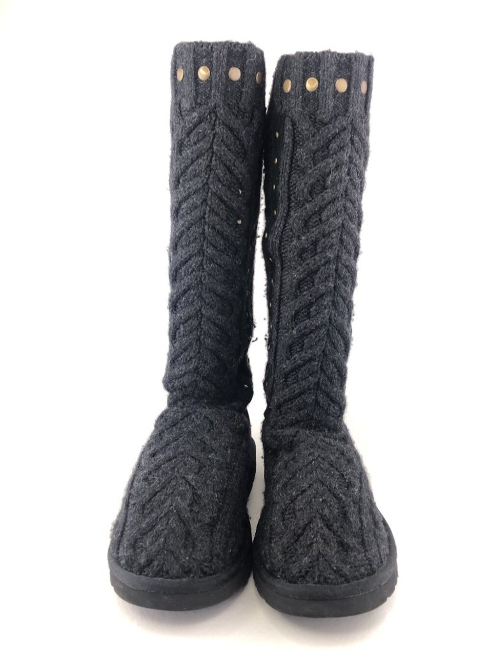 UGG Feliciana Cable Knit Tall Winter Boots 9 - Picture 4 of 13